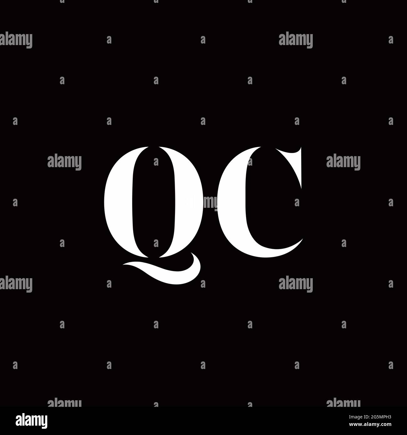 Logo Letter modèle initial de logos Designs avec fond doré et noir, Vector Icon Modern Illustration de Vecteur