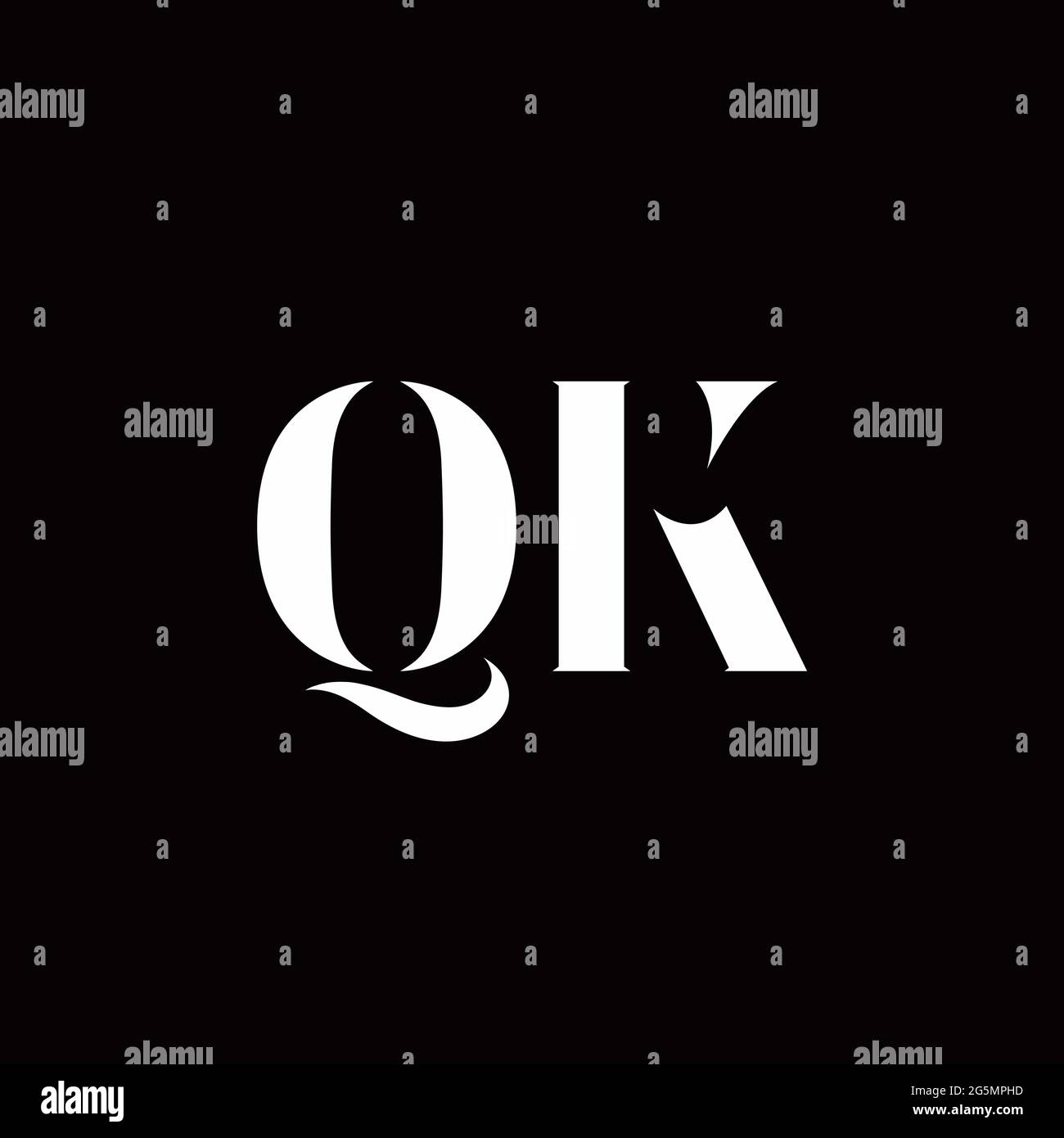 Logo Letter modèle initial de logos Designs avec fond doré et noir, Vector Icon Modern Illustration de Vecteur