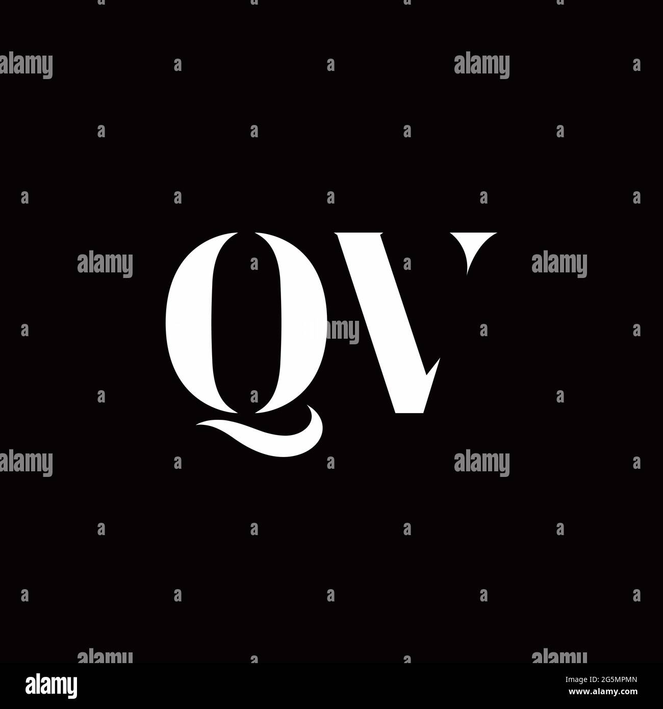 Logo Letter modèle initial de logos Designs avec fond doré et noir, Vector Icon Modern Illustration de Vecteur