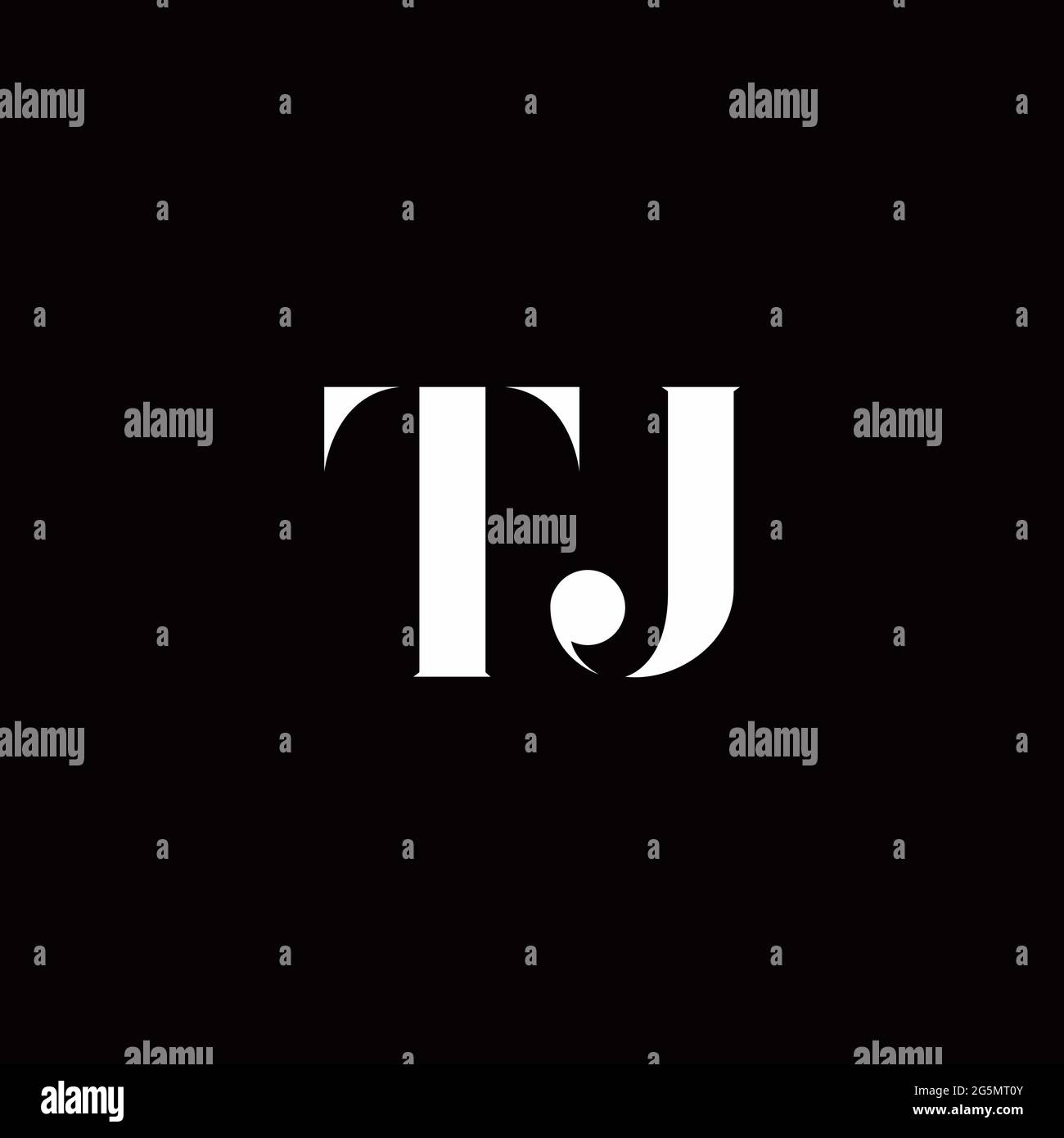 Logo Letter modèle initial de logos Designs avec fond doré et noir, Vector Icon Modern Illustration de Vecteur