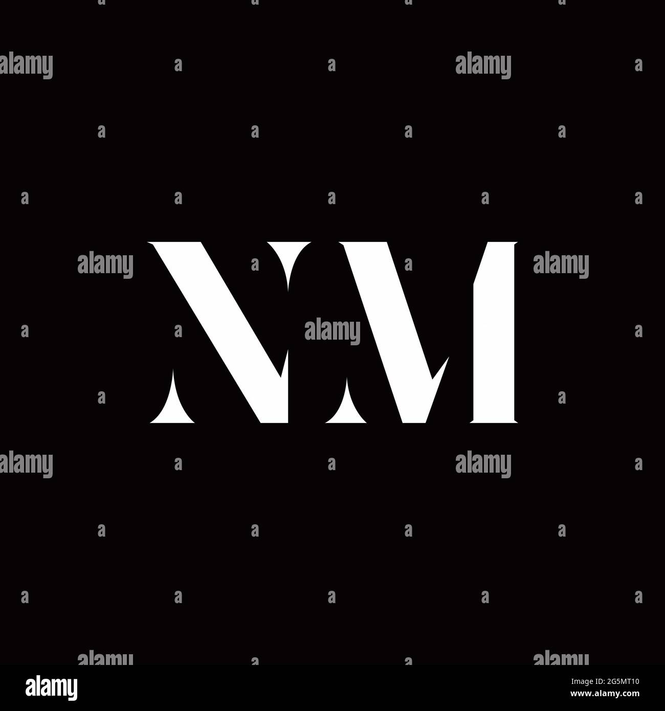 Logo Letter modèle initial de logos Designs avec fond doré et noir, Vector Icon Modern Illustration de Vecteur