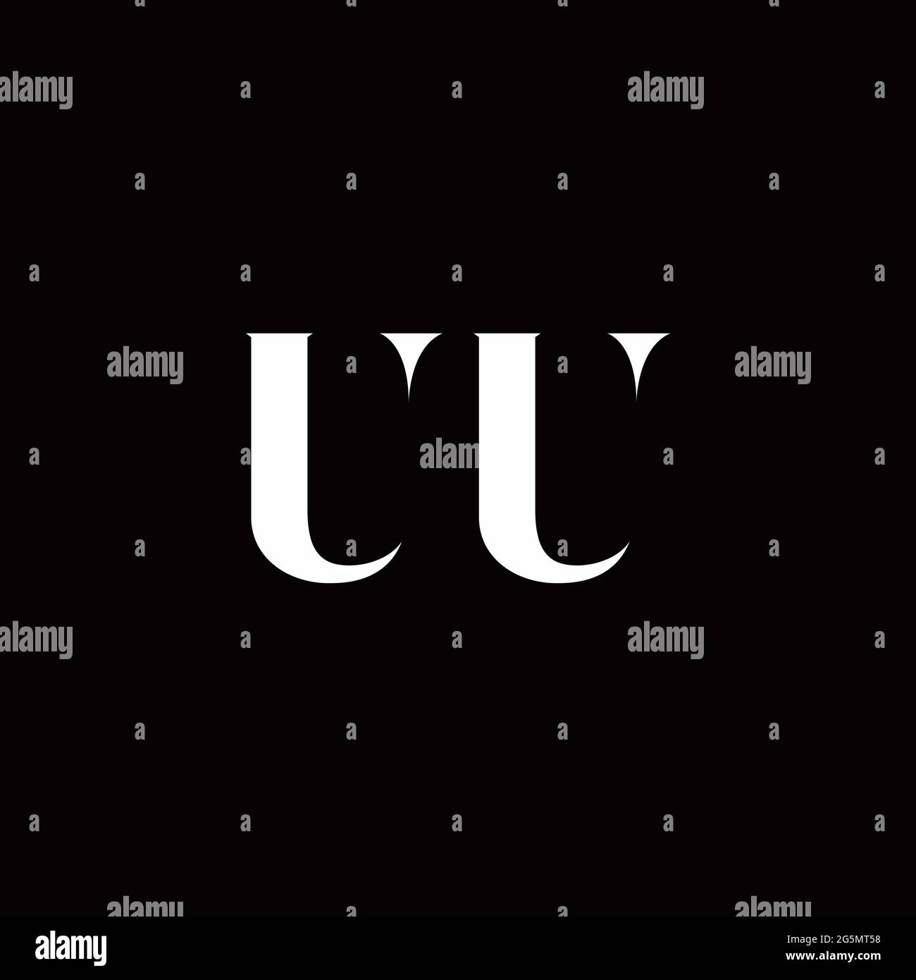 Logo Letter modèle initial de logos Designs avec fond doré et noir, Vector Icon Modern Illustration de Vecteur