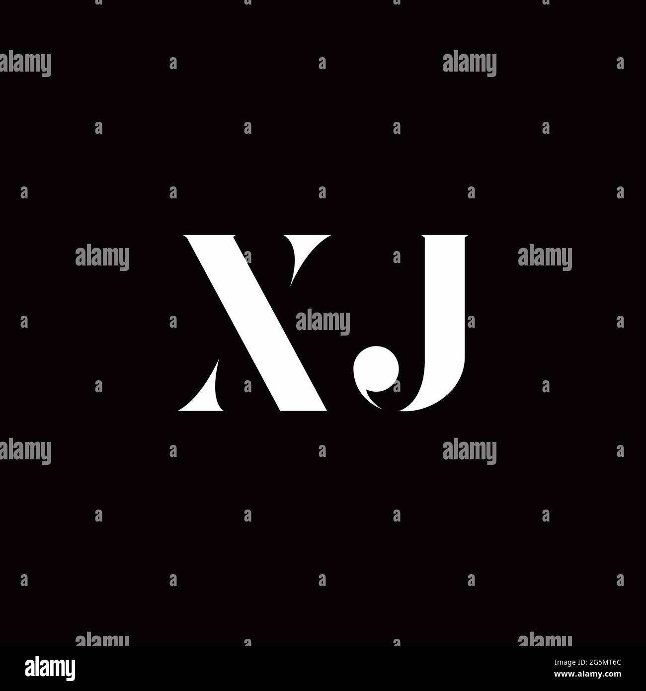 Logo Letter modèle initial de logos Designs avec fond doré et noir, Vector Icon Modern Illustration de Vecteur
