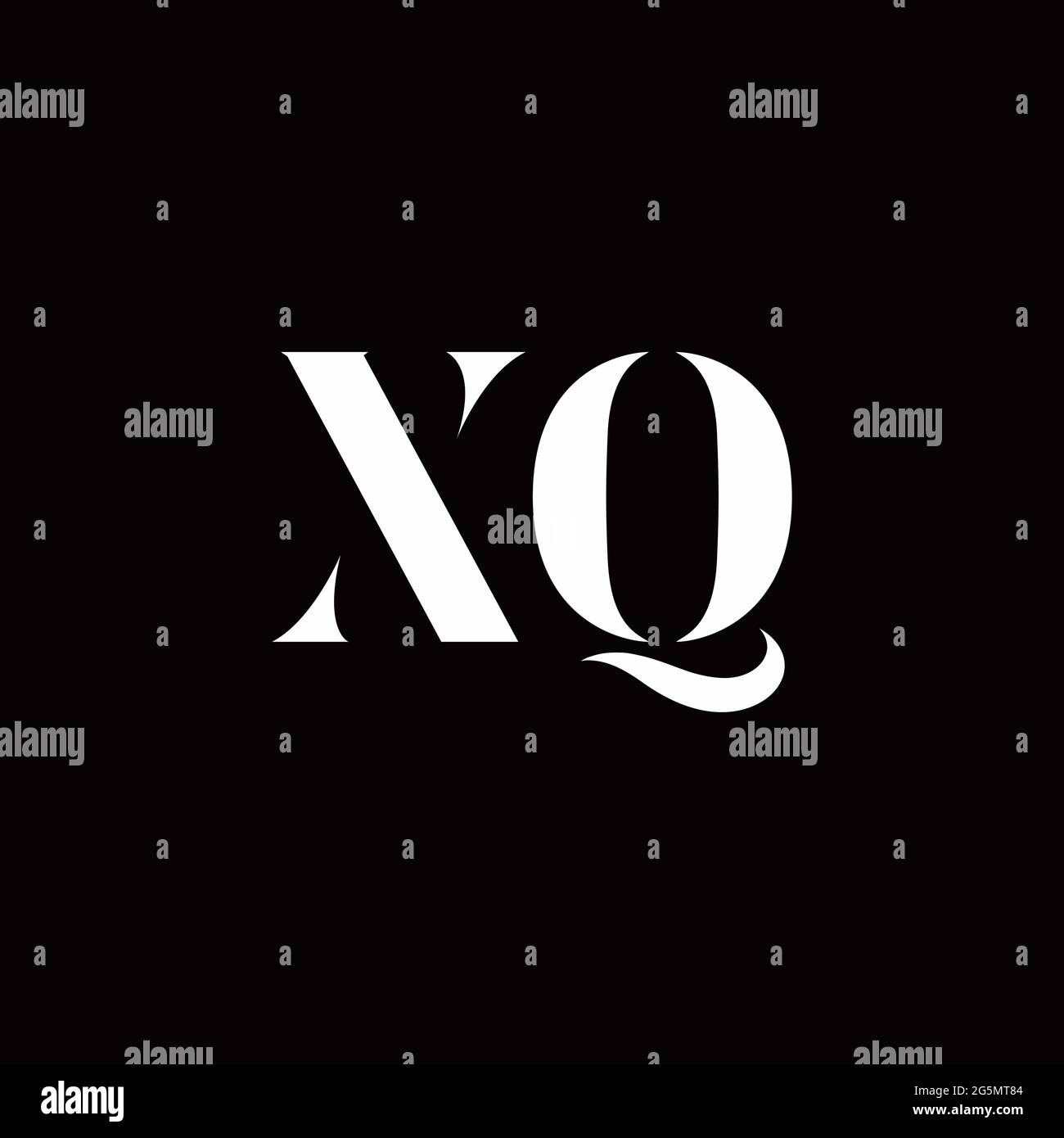 Logo Letter modèle initial de logos Designs avec fond doré et noir, Vector Icon Modern Illustration de Vecteur