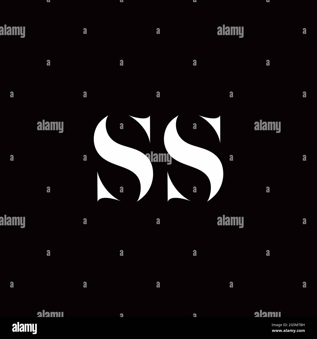 Logo Letter modèle initial de logos Designs avec fond doré et noir, Vector Icon Modern Illustration de Vecteur