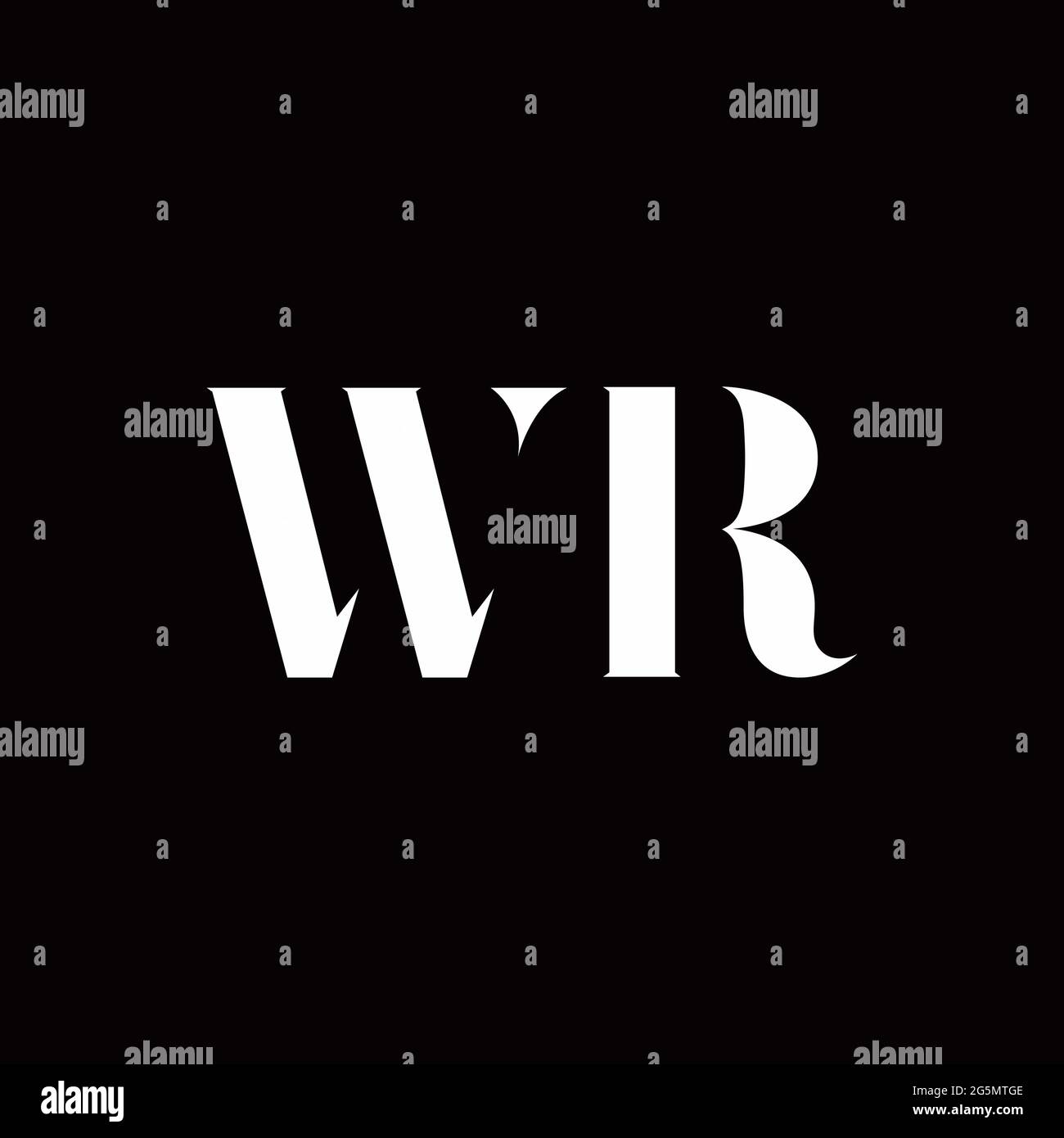 Logo Letter modèle initial de logos Designs avec fond doré et noir, Vector Icon Modern Illustration de Vecteur