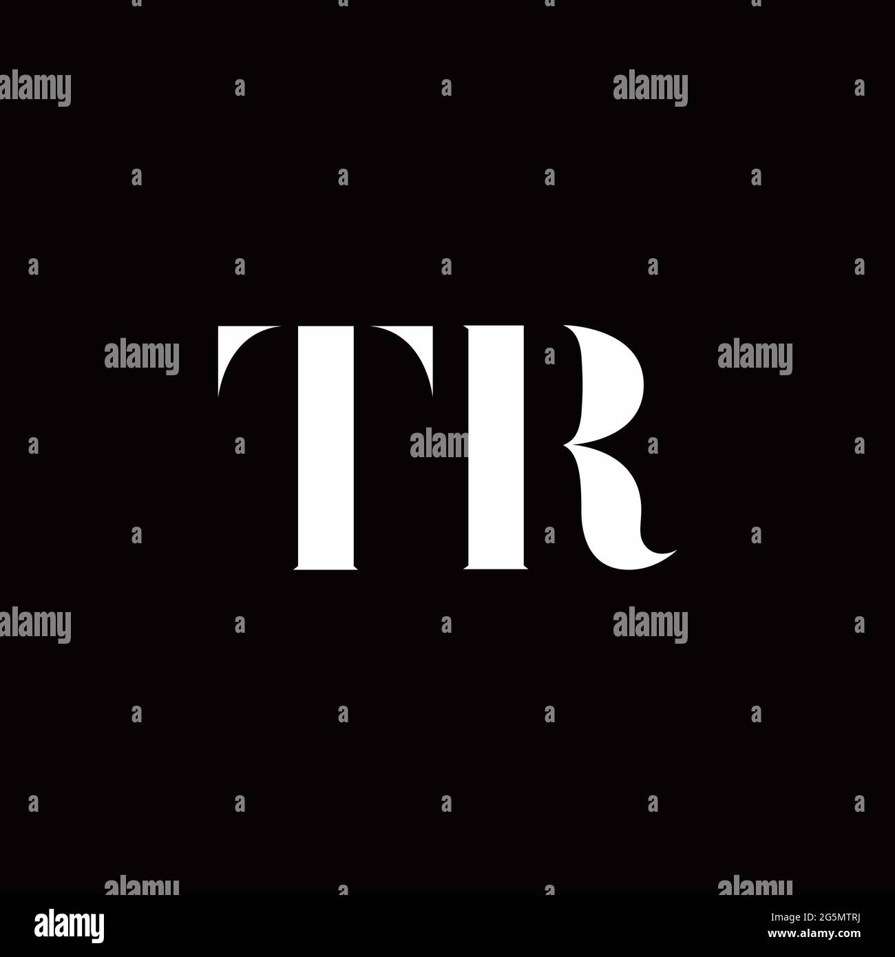 Logo Letter modèle initial de logos Designs avec fond doré et noir, Vector Icon Modern Illustration de Vecteur
