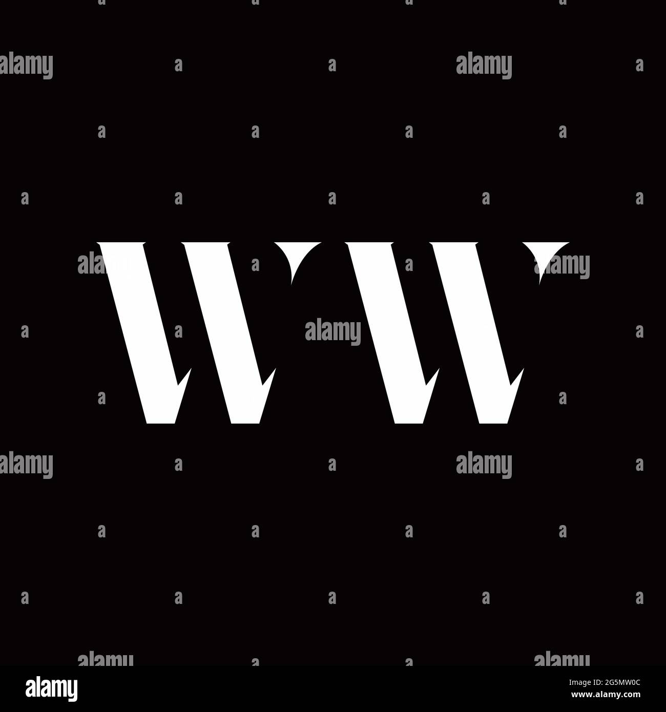 Logo Letter modèle initial de logos Designs avec fond doré et noir, Vector Icon Modern Illustration de Vecteur