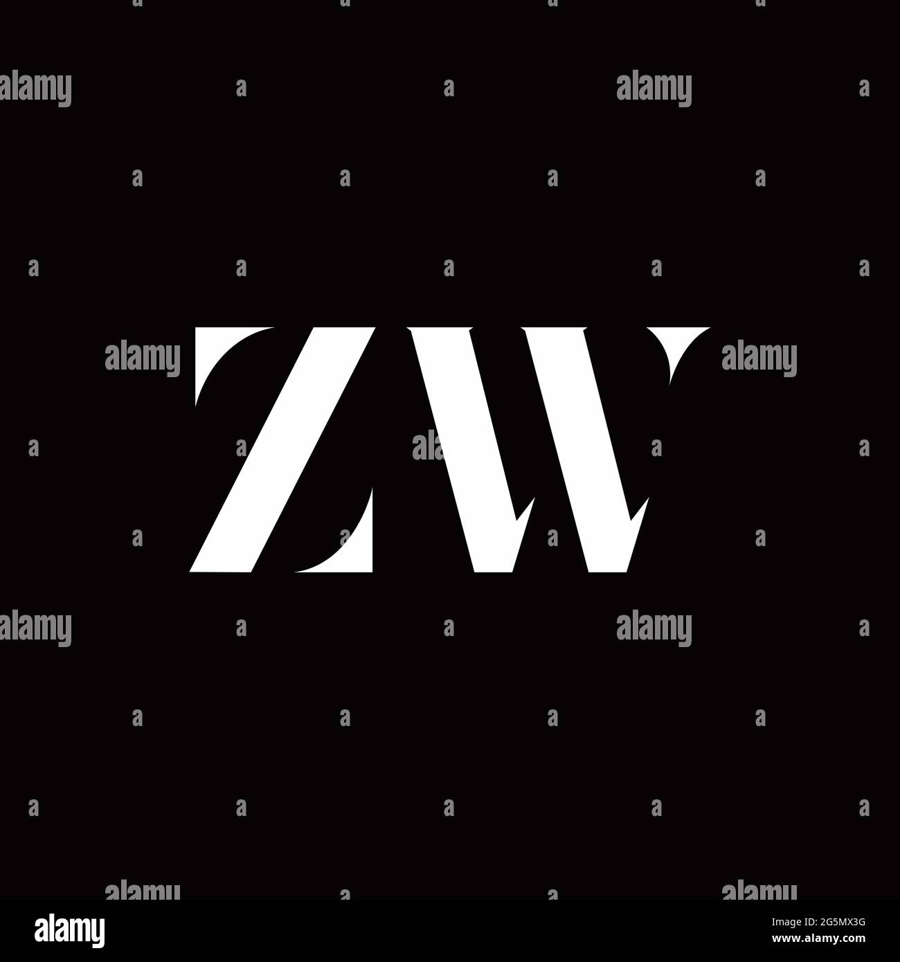 Logo Letter modèle initial de logos Designs avec fond doré et noir, Vector Icon Modern Illustration de Vecteur