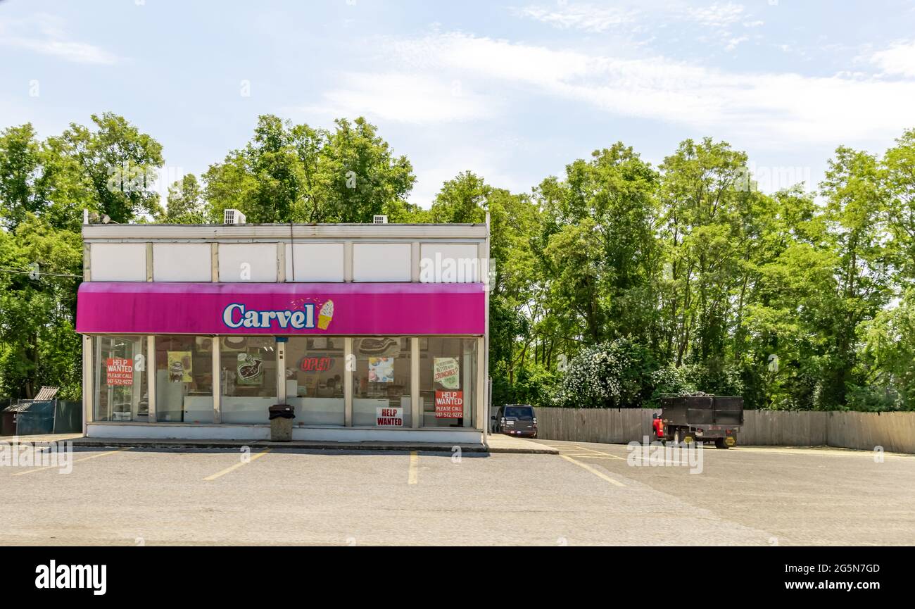 Magasin Carvel à Bridgehampton, NY Banque D'Images