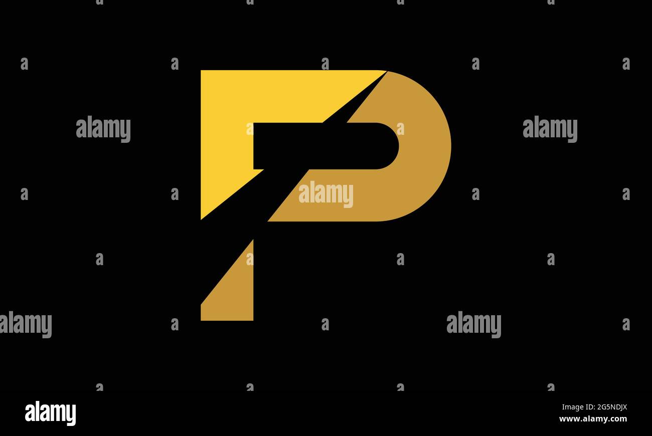 P or lettre logo Icon design Vector illustration Illustration de Vecteur