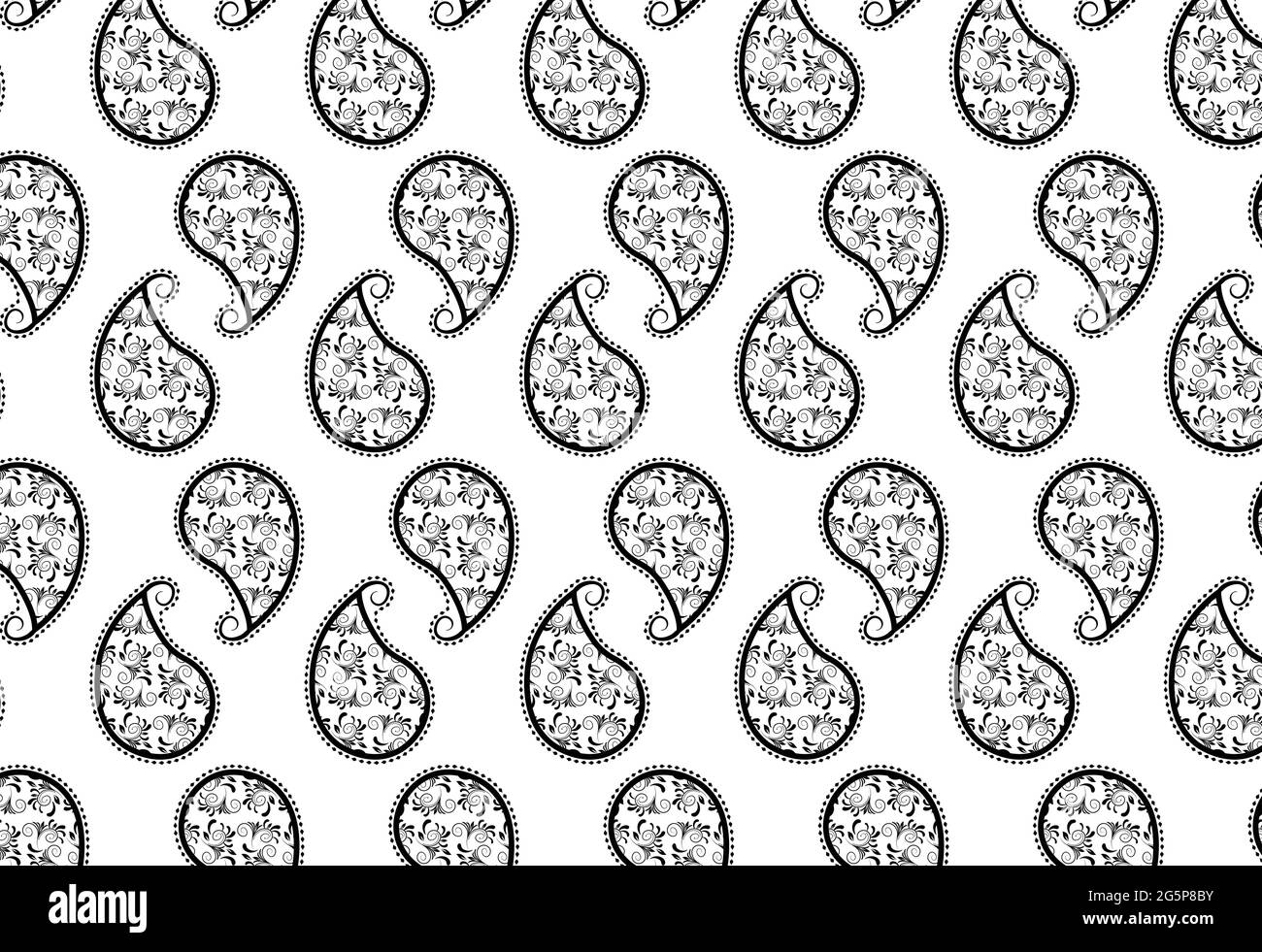 Motif cachemire pour le tissu. Motif ethnique traditionnel. Illustration de Vecteur