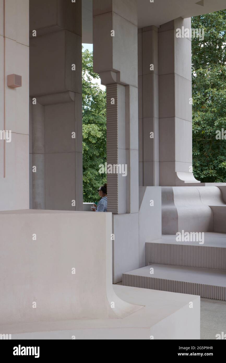 Serpentine Pavillion 2021 conçu par le studio d'architecture Counterspace, Londres, Royaume-Uni Banque D'Images