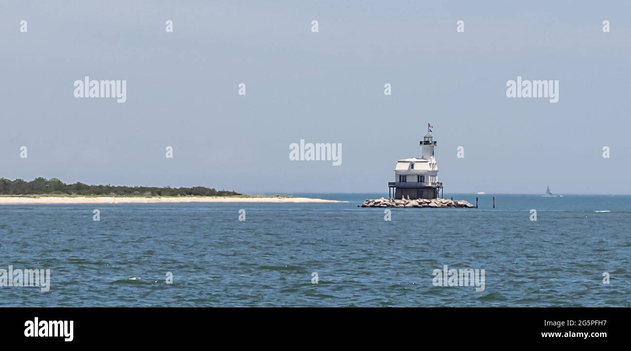 Bug Light, Orient, NY Banque D'Images