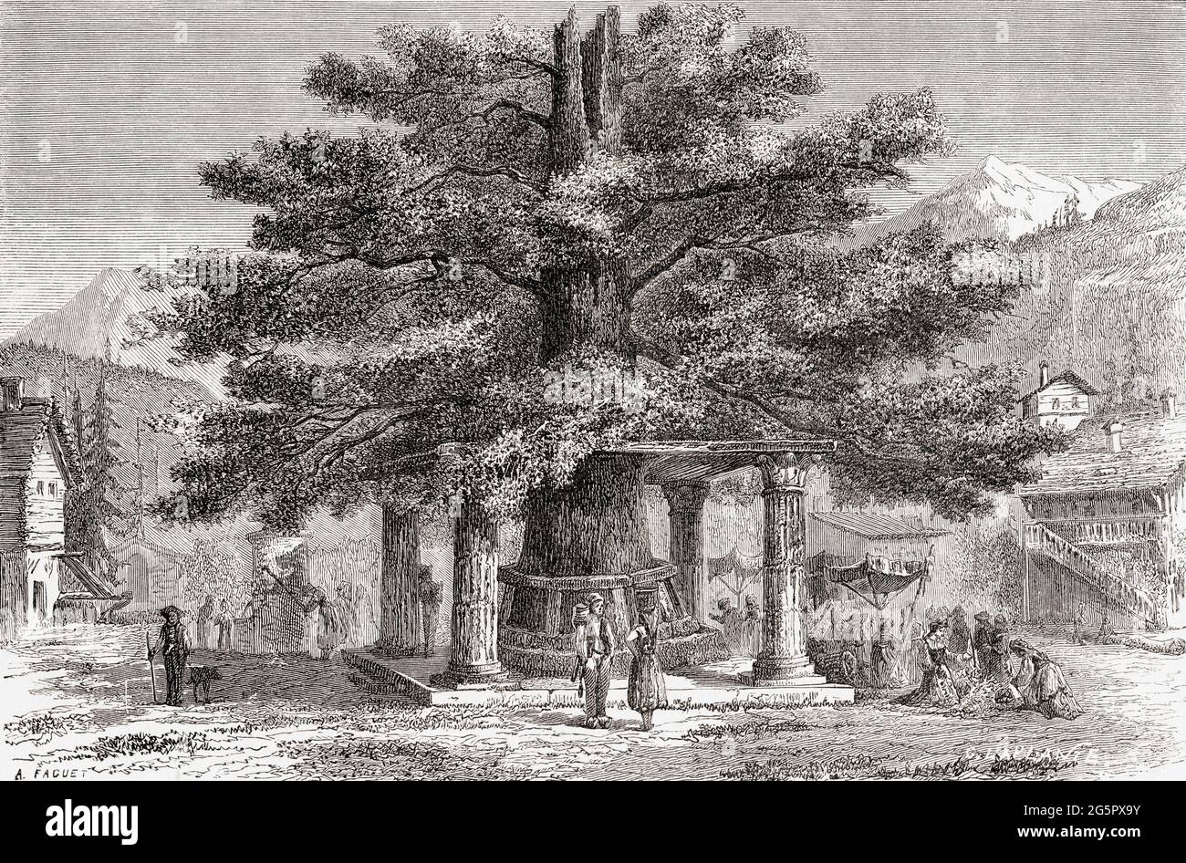 Le tilleul ou tilleul à la bataille de Morat aka bataille de Murten, à la fin de la bataille de Murten, un coureur portait une branche de Linden pour annoncer la victoire suisse sur Charles le Bold. De l'Univers ou, l'infiniment Grand et l'infiniment petit, publié en 1882. Banque D'Images Le tilleul ou tilleul à la bataille de Morat aka bataille de Murten, à la fin de la bataille de Murten, un coureur portait une branche de Linden pour annoncer la victoire suisse sur Charles le Bold. De l'Univers ou, l'infiniment Grand et l'infiniment petit, publié en 1882. Banque D'Images