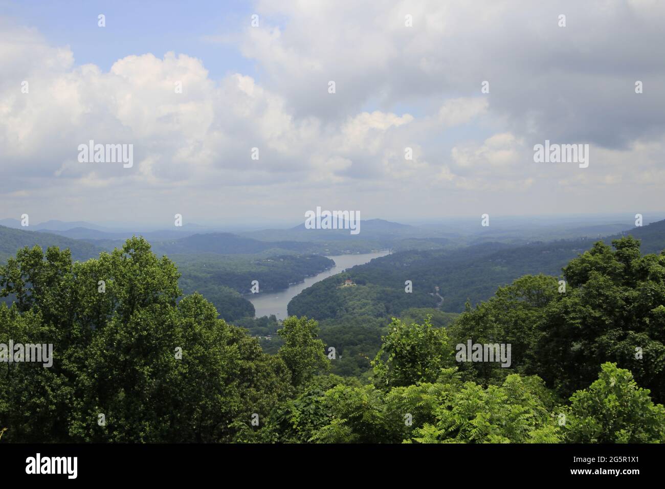 Parc national de Chimney Rock Lake Lure en Caroline du Nord Banque D'Images