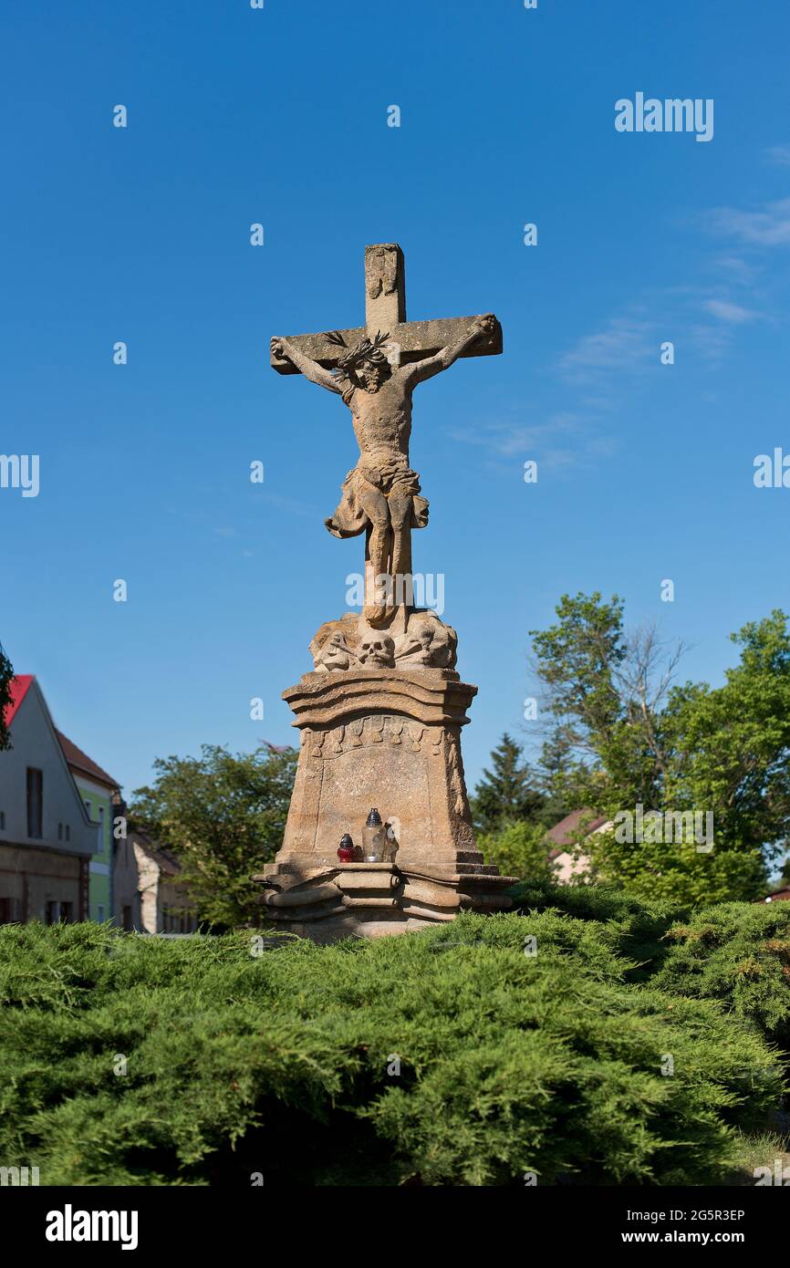 Grès Jésus Christ. République tchèque. Banque D'Images