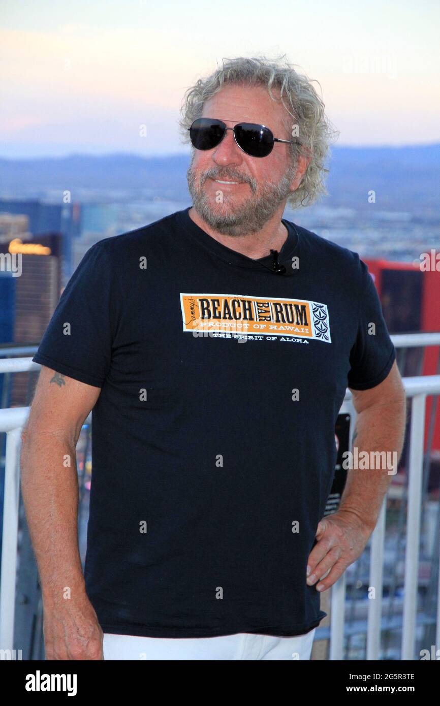 Las Vegas, NV 28 juin 2021 Rock & Roll Hall of Famer Inductee, Rock Legend SAMMY HAGAR annonce la résidence de Las Vegas The Strat Hotel, Cason & SkyPod Las Vegas, NV 28 juin 2021 Banque D'Images