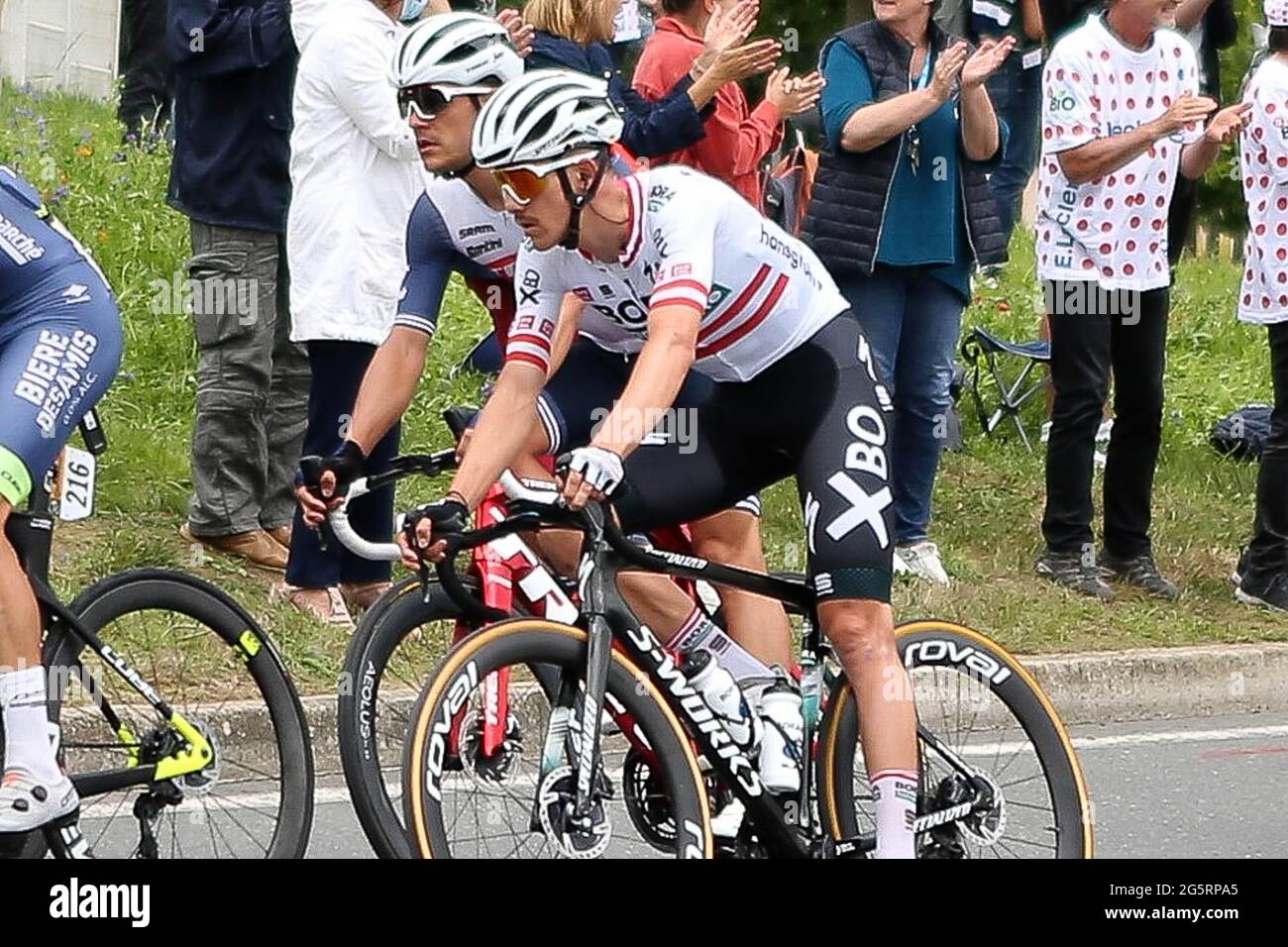 Patrick Konrad de BORA-hansgrohe pendant le Tour de France 2021, course cycliste 4, Redon - Fougères (150,4 km) le 29 juin 2021 à Fougères, France - photo Laurent Lairys / DPPI Banque D'Images