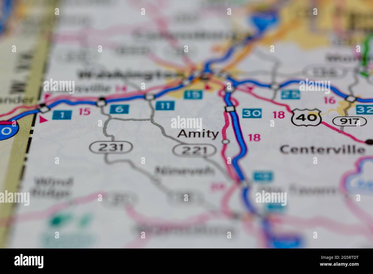 Amity pennsylvanie map Banque de photographies et d’images à haute