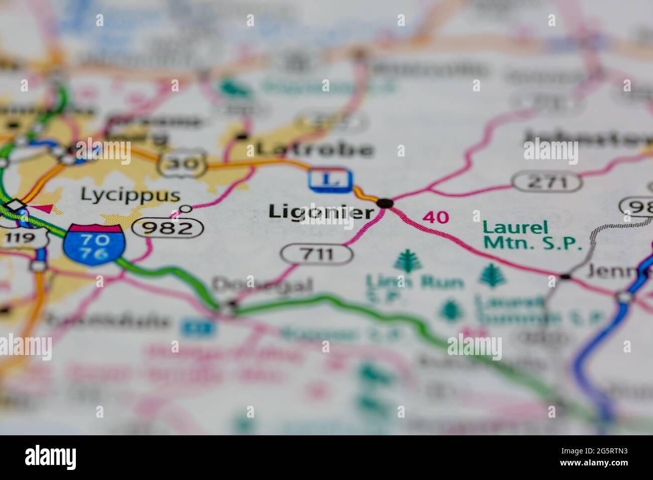 Mappa di ligonier Banque de photographies et d’images à haute résolution Alamy