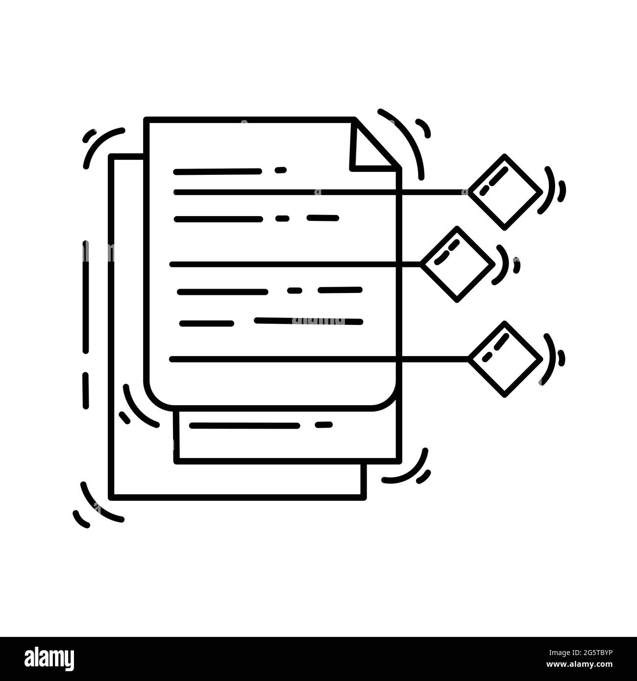 Gestion des icônes eCommerce . jeu d'icônes dessinées à la main, contour noir, icône Doodle, conception d'icônes vectorielles. Illustration de Vecteur