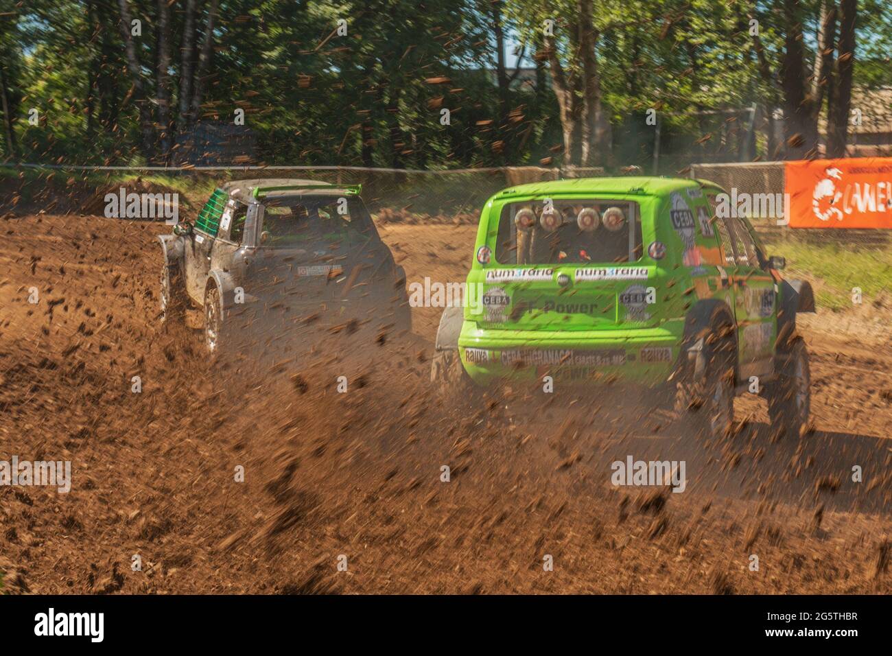 Championnat de vitesse italien Offroad 2021 : voitures de course à Ceriano Laghetto, Italie. Banque D'Images