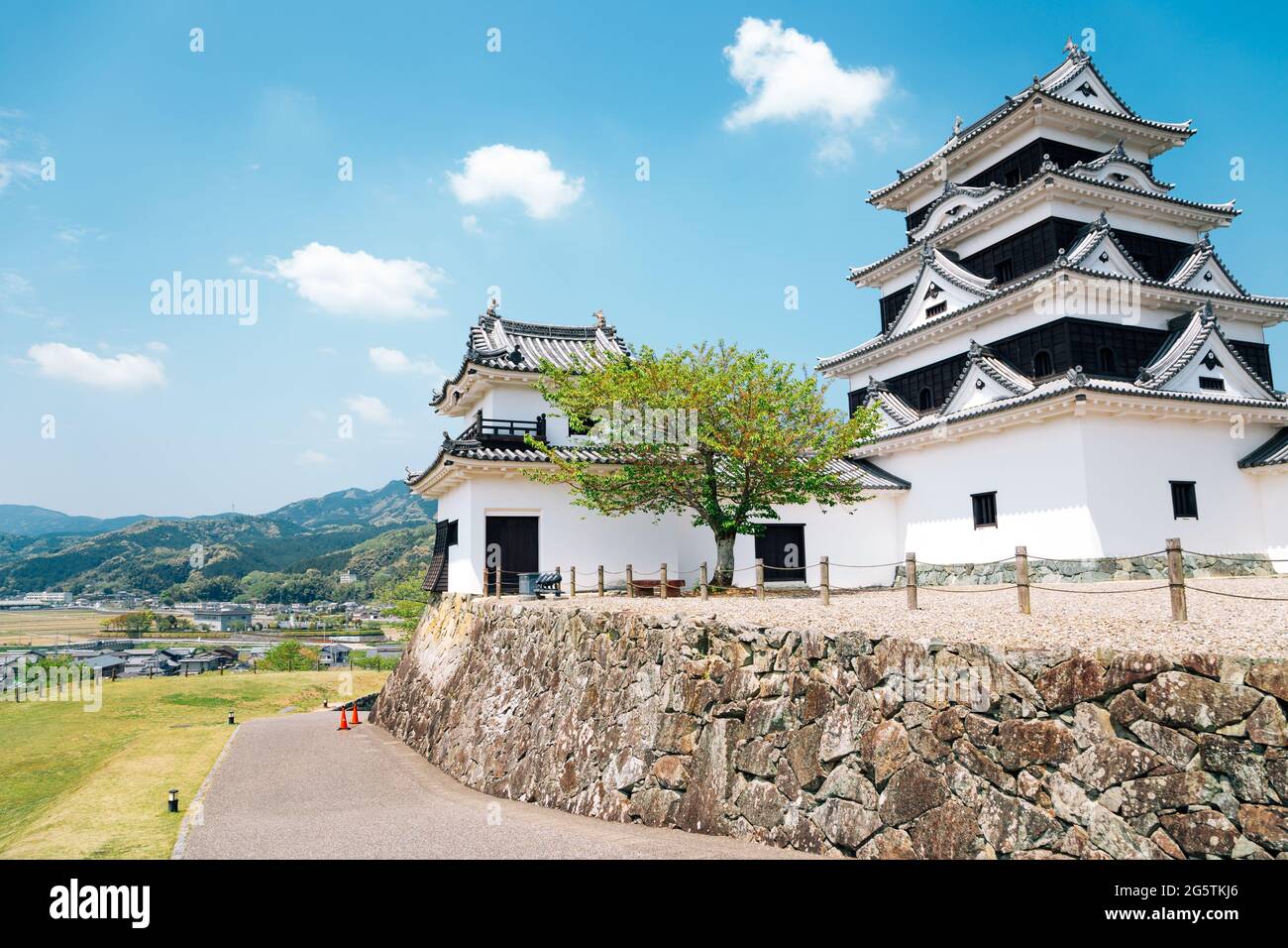 Château Ozu à Ehime, Shikoku, Japon Banque D'Images