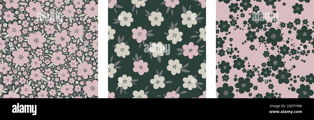 Motif fleuri sans couture abstrait.fond nature botanique vintage.Imprimer textile de mode. Illustration de Vecteur