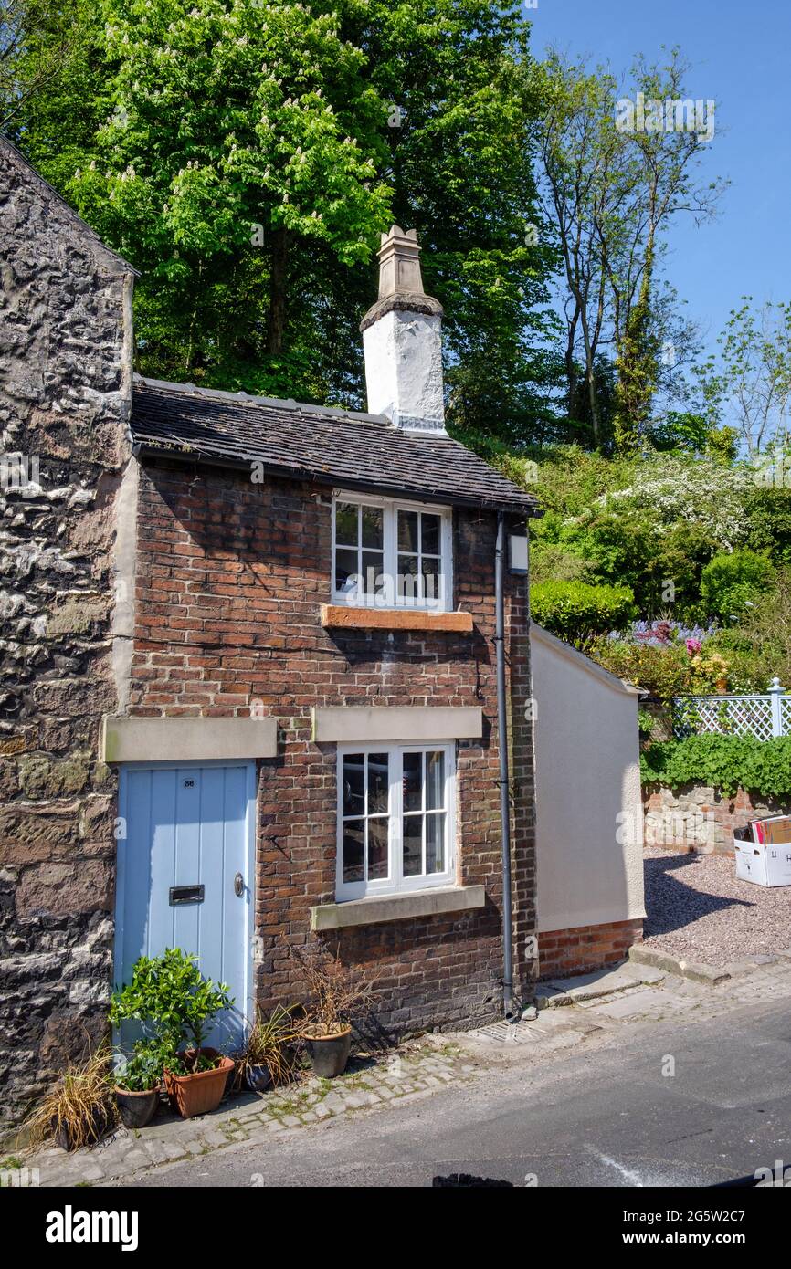 Un petit chalet dans le Dale, Wirksworth, Derbyshire Banque D'Images