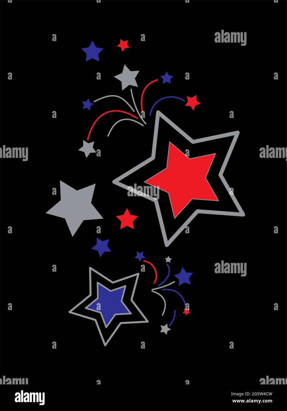 Illustration vectorielle de motif graphique en étoiles Illustration de Vecteur