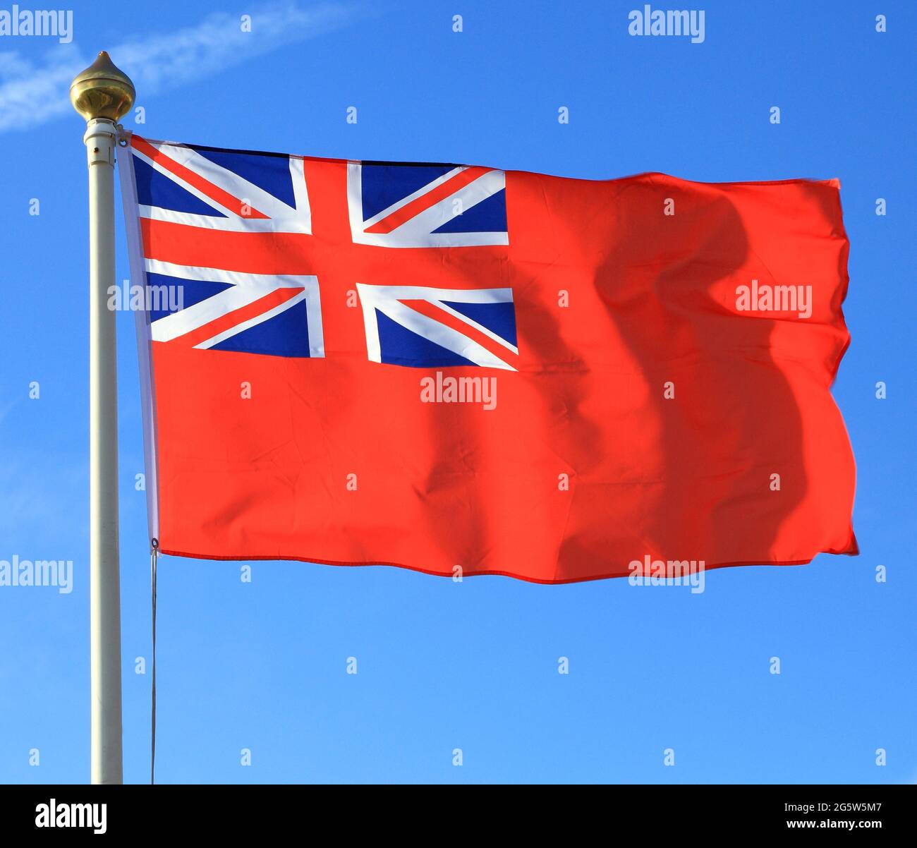 Red Ensign, drapeau, Grande-Bretagne, Royaume-Uni, voyage, Red Duster, marine marchande, drapeaux Banque D'Images