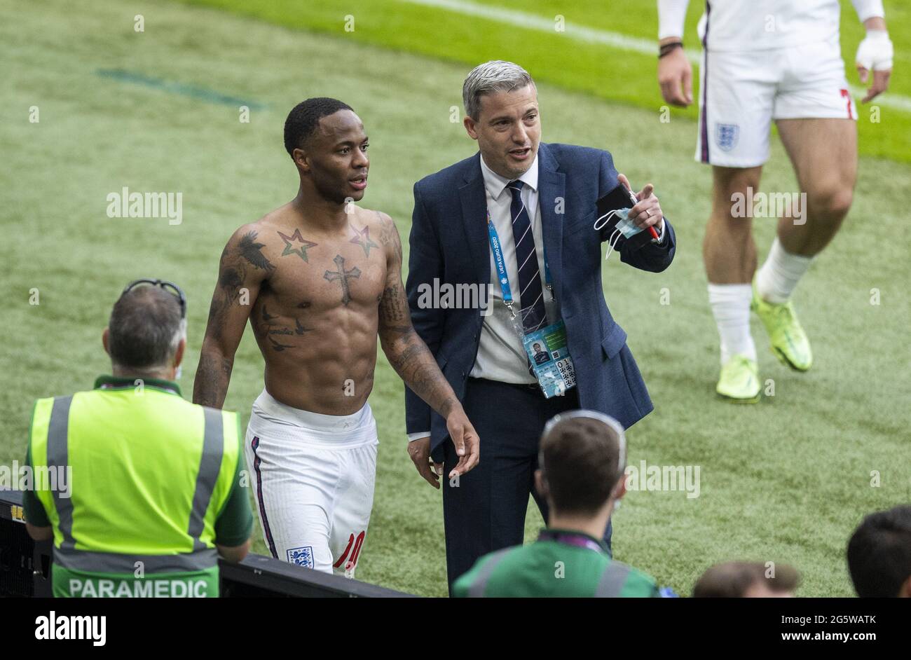 Raheem Sterling (Angleterre) Angleterre - Allemagne Londres, 29.06.2021, Fussball, saison 2020/21 Foto: Moritz Müller Copyright (nur für journalistisc Banque D'Images