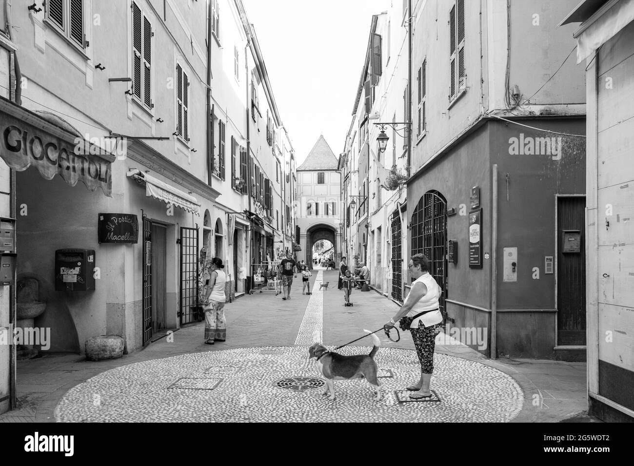 Itally, Borghetto Santo Spirito Banque D'Images