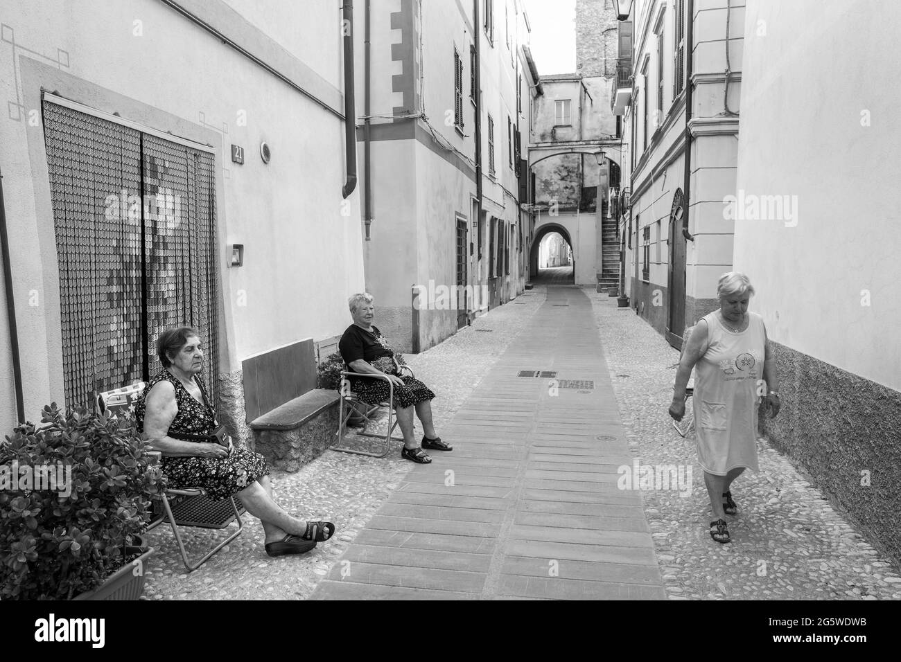 Itally, Borghetto Santo Spirito Banque D'Images