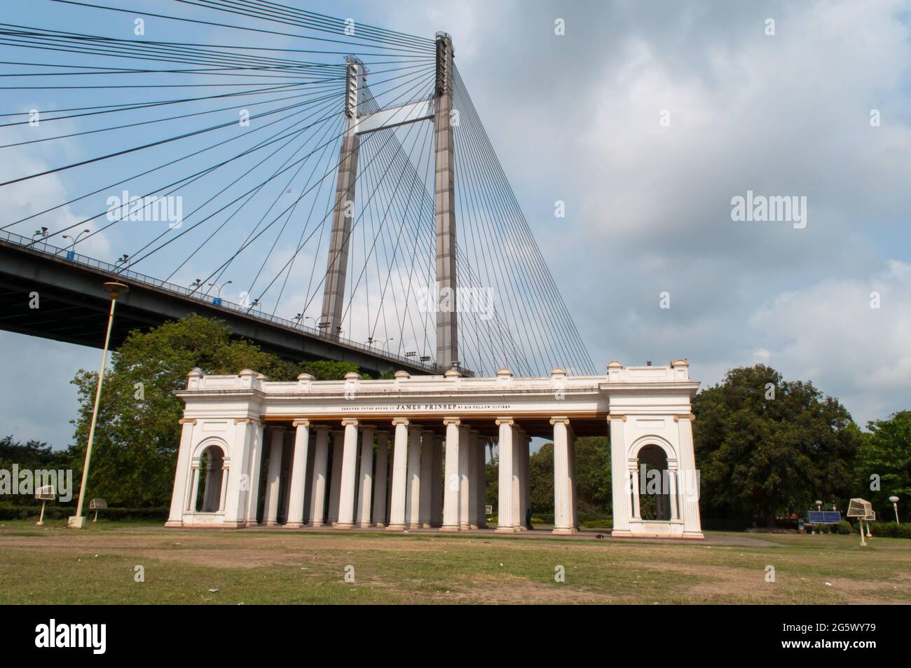 Un matin à James Princep, un lieu touristique dans la ville de Kolkata, Bengale-Occidental, Inde Banque D'Images