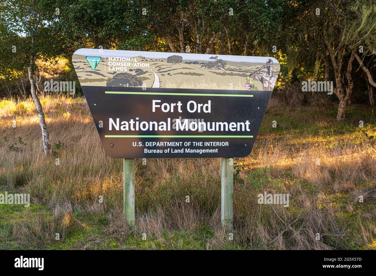 Monument national de fort Ord en Californie Banque D'Images