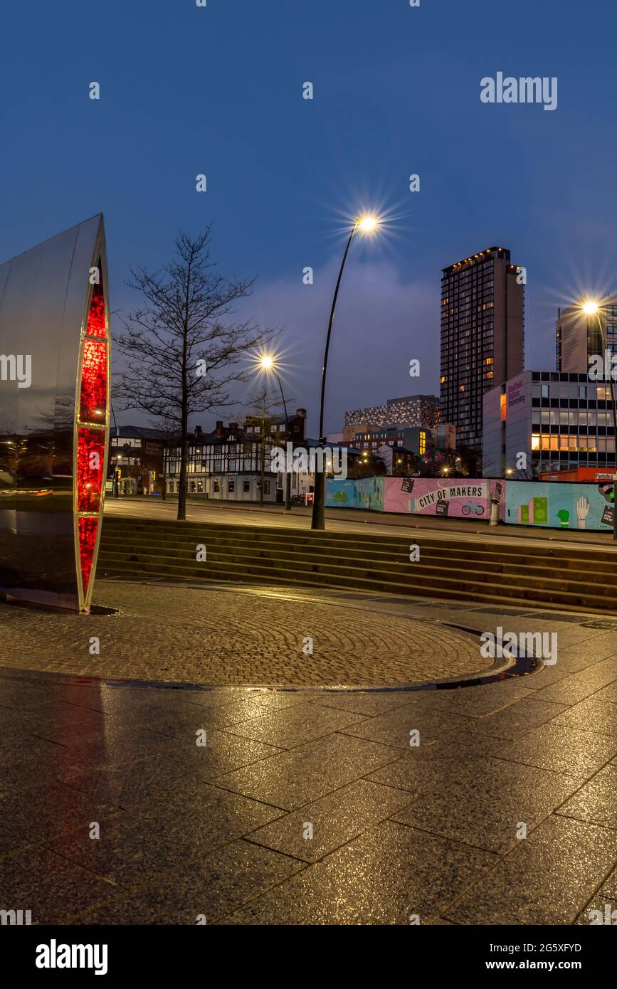 The Cutting Edge, Sheaf Square Sheffield Banque D'Images