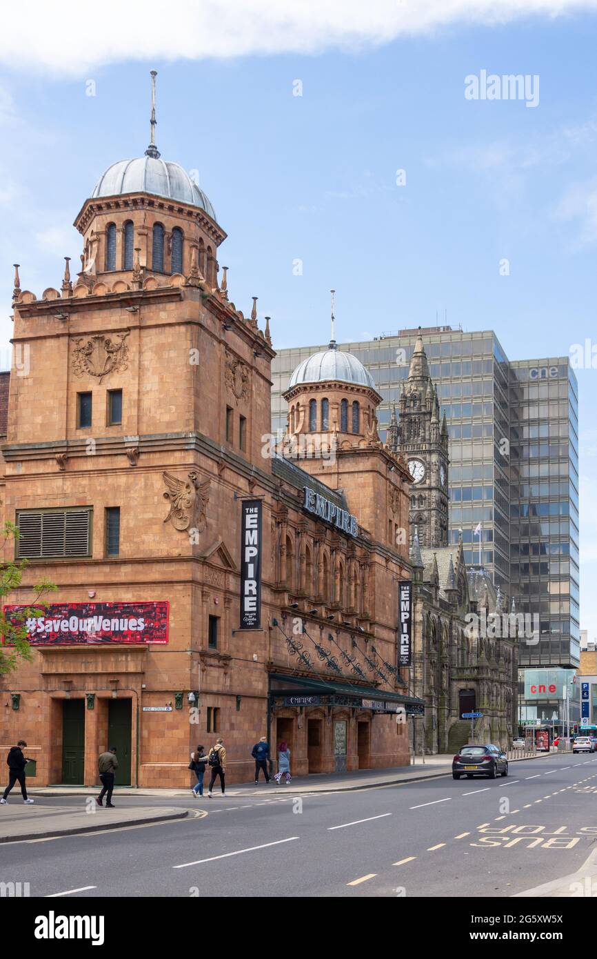 The Middlesbrough Empire Theatre and Town Hall, Corporation Road, Middlesbrough, North Yorkshire, Angleterre, Royaume-Uni Banque D'Images