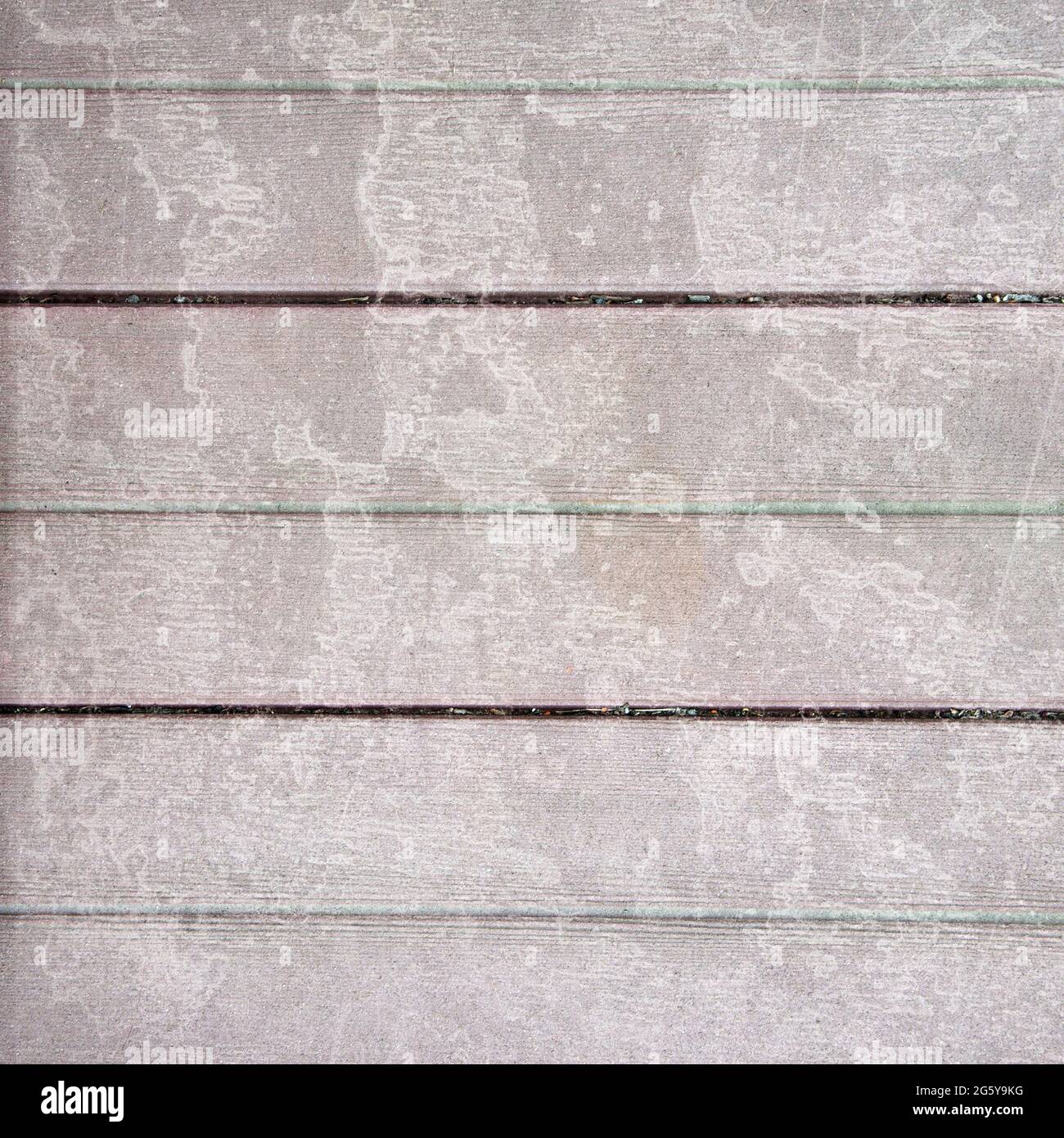 Fond de bois coloré avec des marques d'eau et des crêtes dans des tons de vert pâle et de Bourgogne. Présente des taches, des rayures et de l'usure sur le Banque D'Images