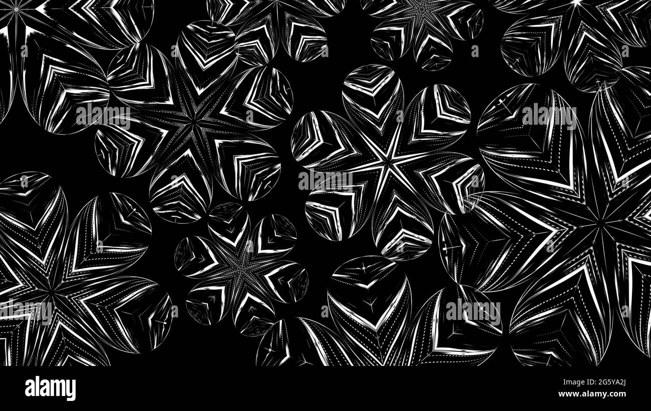 Résumé belle ligne flowers background, rendu 3D toile générée par ordinateur Banque D'Images