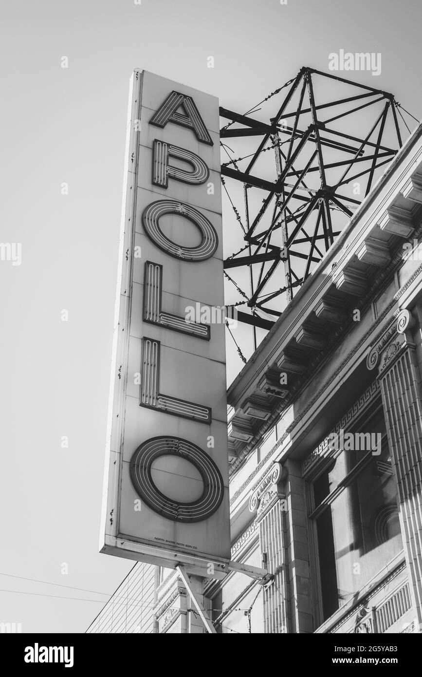 L'Apollo Theatre, à Harlem, Manhattan, New York Banque D'Images