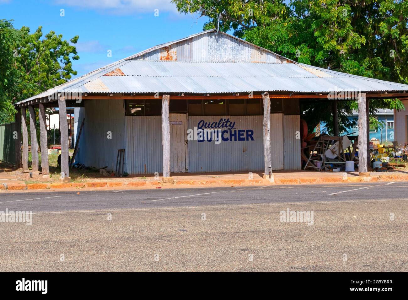 L'ancienne boucherie a fermé ses portes en 1983, à Croydon, Queensland, en Australie Banque D'Images