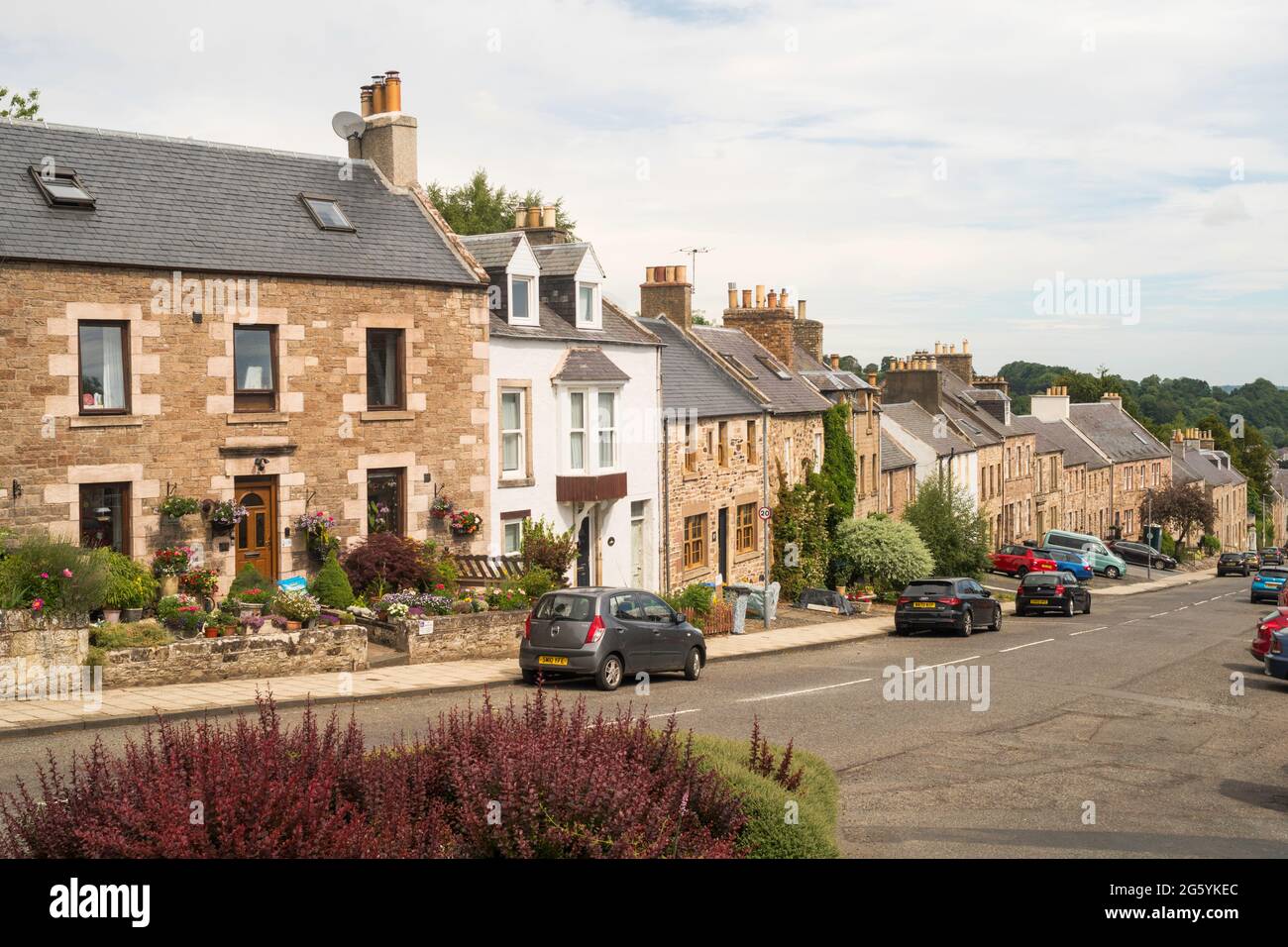 Vue sur la porte du château à Jedburgh, Écosse, Royaume-Uni Banque D'Images