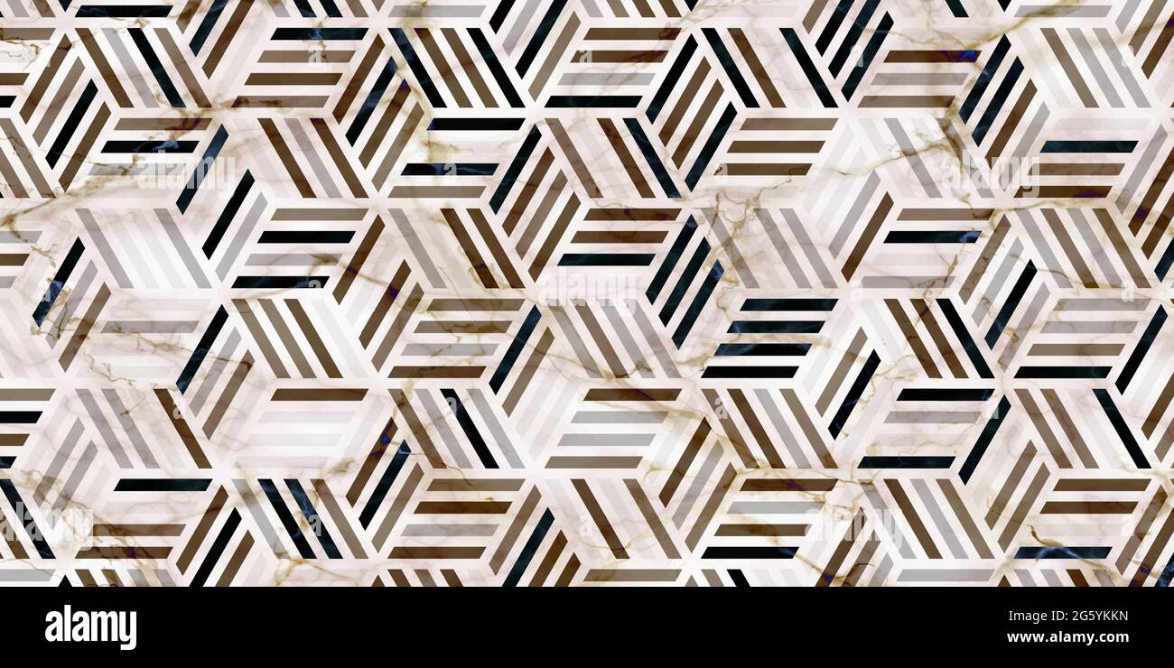 Motif géométrique abstrait sans couture avec forme polygonale. Texture marbre design de fond de luxe pour tapis, moquette, papier peint, vêtements, emballage, batik Illustration de Vecteur