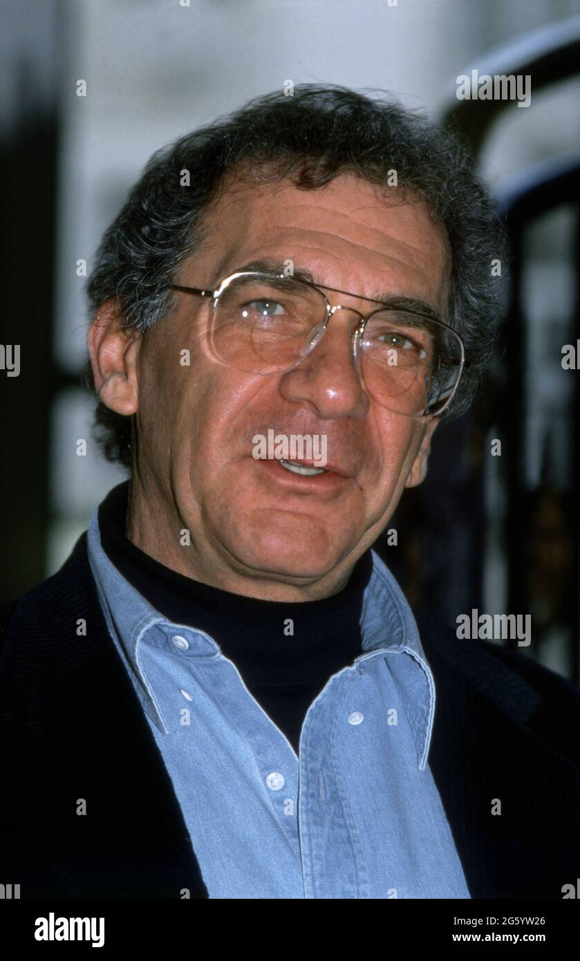 Sydney Pollack, amerikanischer Filmregisseur, Filmproduzent, Schauspieler und Oscar-Preisträger, Portrait 1991. Sydney Pollack, réalisateur américain, producteur , acteur et gagnant Oscar, portrait 1991. Banque D'Images