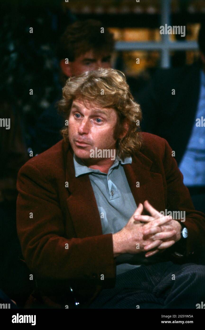 Daniel Cohn-Bendit, deutsch-französischer Publizist, Portrait vers 1989. Daniel Cohn Bendit, publiciste franco-allemand, portrait vers 1989. Banque D'Images