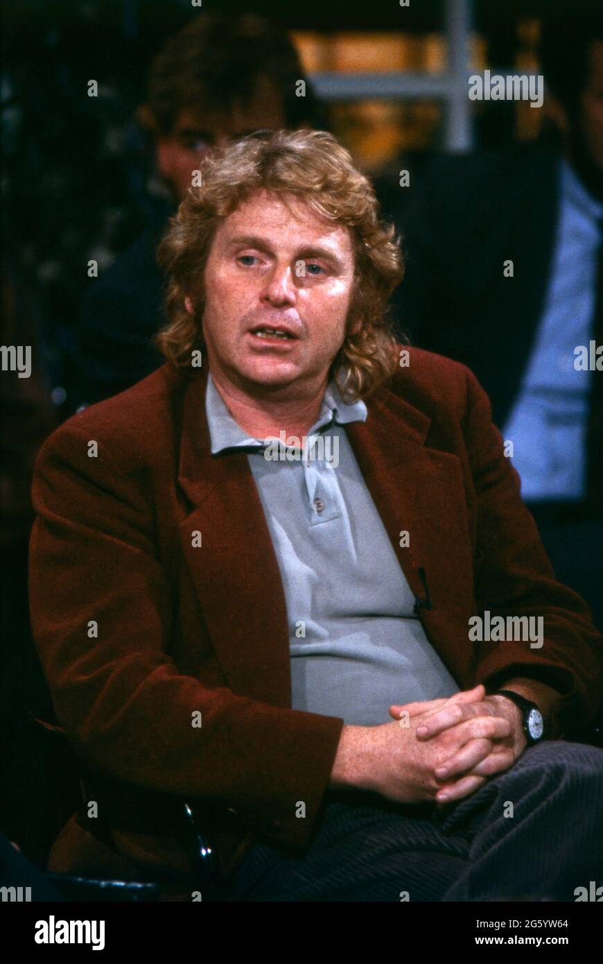 Daniel Cohn-Bendit, deutsch-französischer Publizist, Portrait vers 1989. Daniel Cohn Bendit, publiciste franco-allemand, portrait vers 1989. Banque D'Images