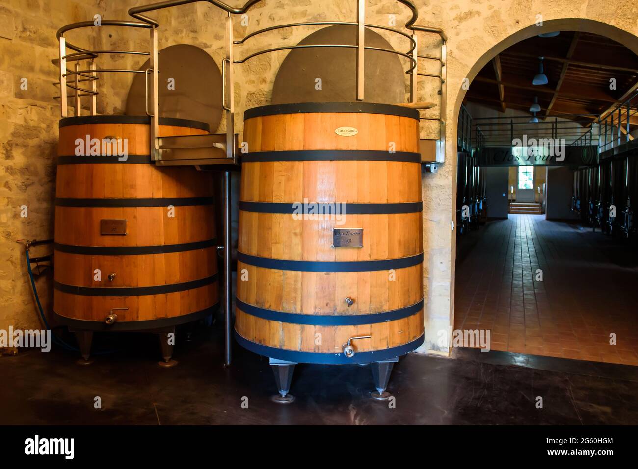 SAINT EMILION, FRANCE. 5 septembre 2017. Domaine Clos Fourtet en France. Banque D'Images