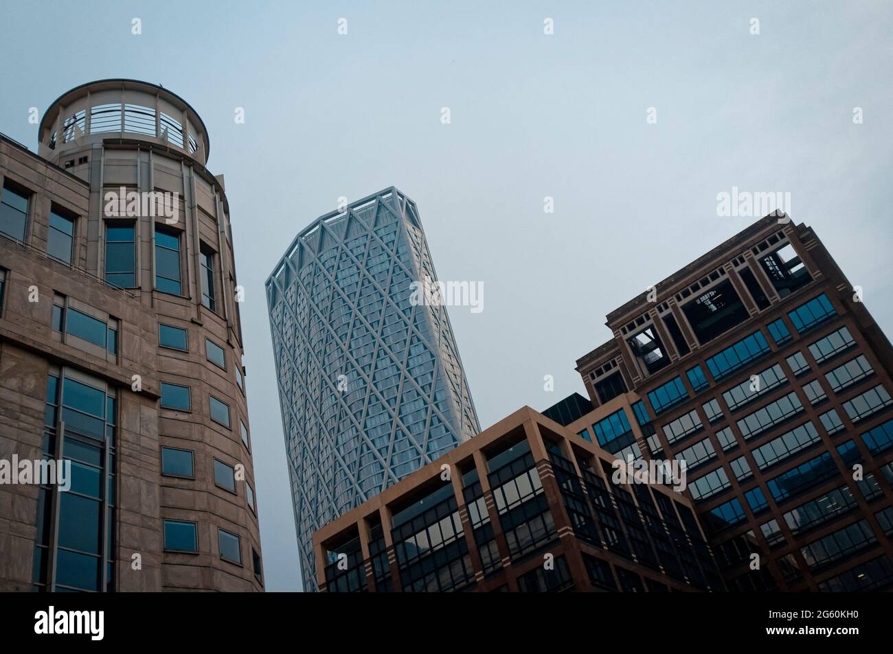 Cabot Square, Docklands, Isle of Dogs, Londres, Angleterre Banque D'Images